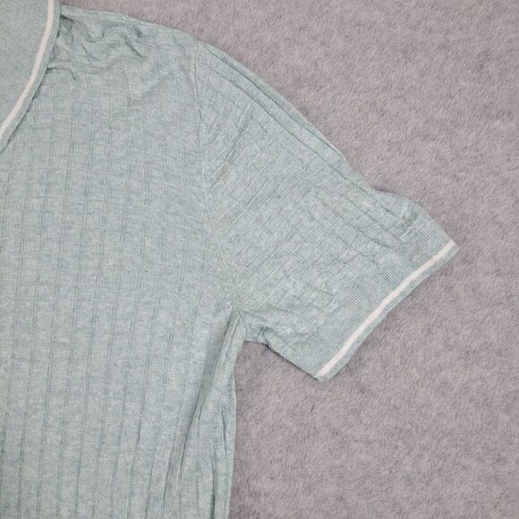 Ted Baker London Polo Shirt Womens Size 4 Viscose Linen Cotton - Picture 4 of 13